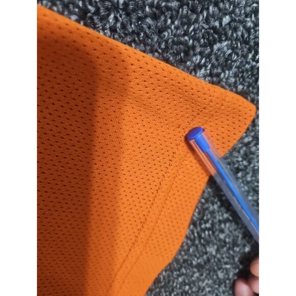 Vintage Nike Golf Polo Shirt Men's Large Orange Y2K Mesh Vent Swoosh - Picture 12 of 12